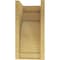 Ekena Millwork 12"W x 12"D x 24"H Wide Rivera Rough Cedar Woodgrain TimberThane Corbel, Primed Tan CORUR12X12X24RIVRCPR - alternate 5